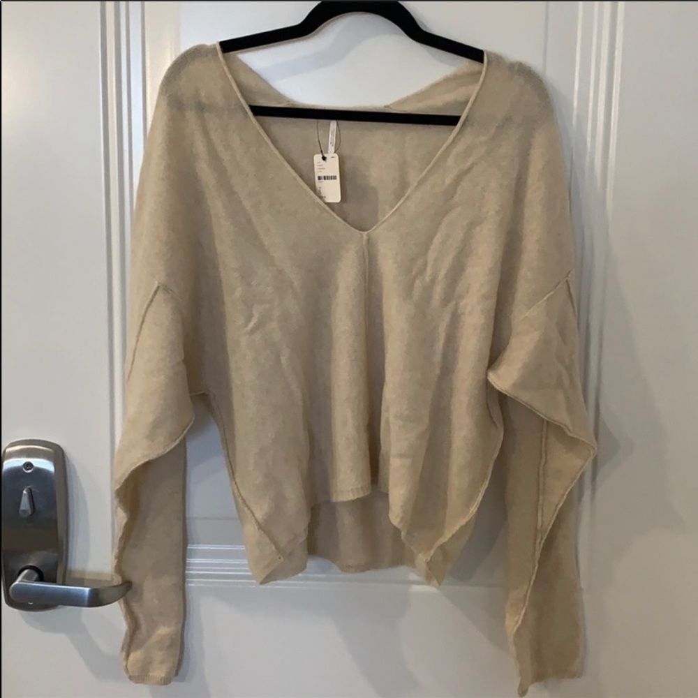 Free People Solitaire Cashmere V sweater